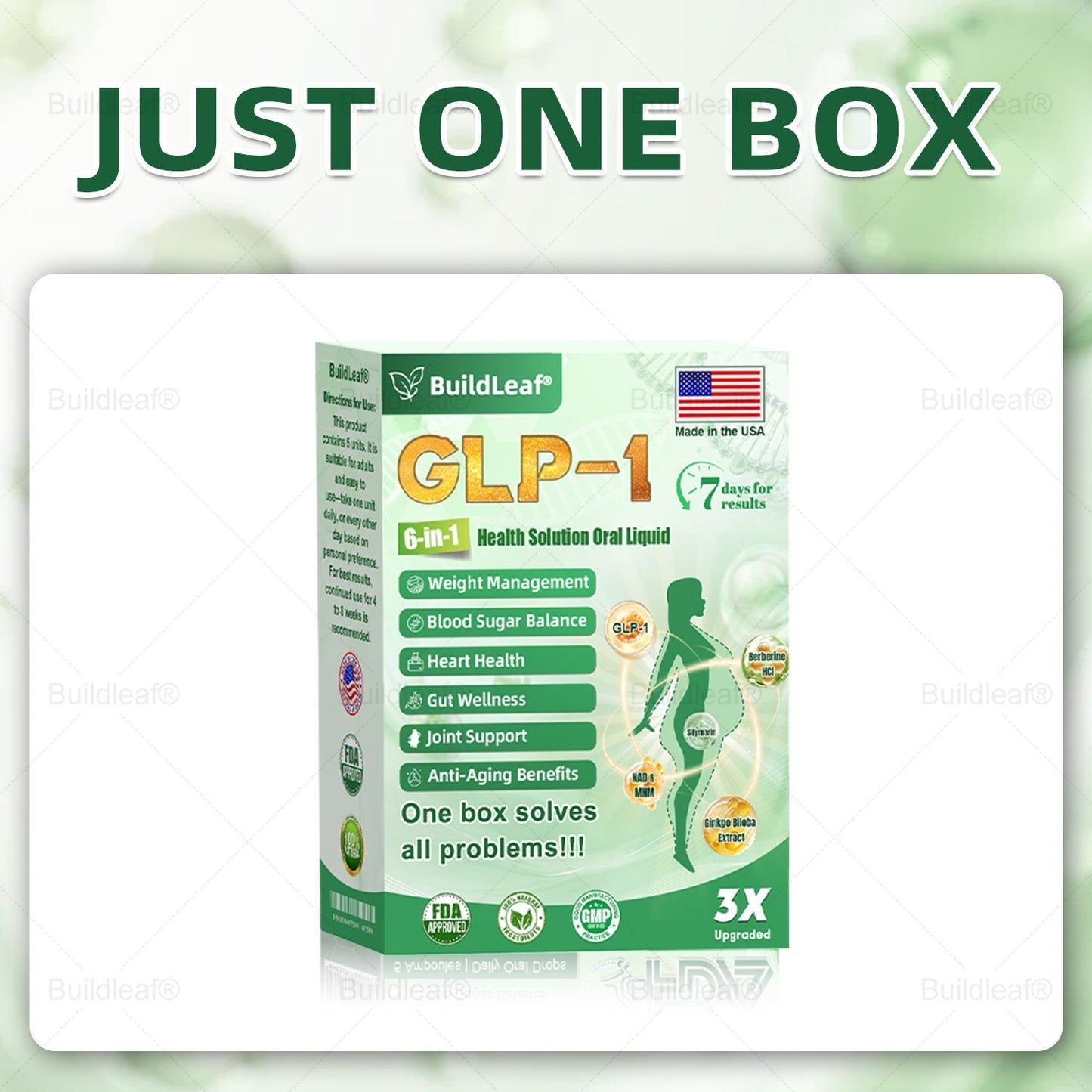 Only 10 Boxes left! We're offering you an additional 30% discount! Get yourself in shape and healthy. Miss out now, and you won't have another chance until next year. BuildLeafยฎ