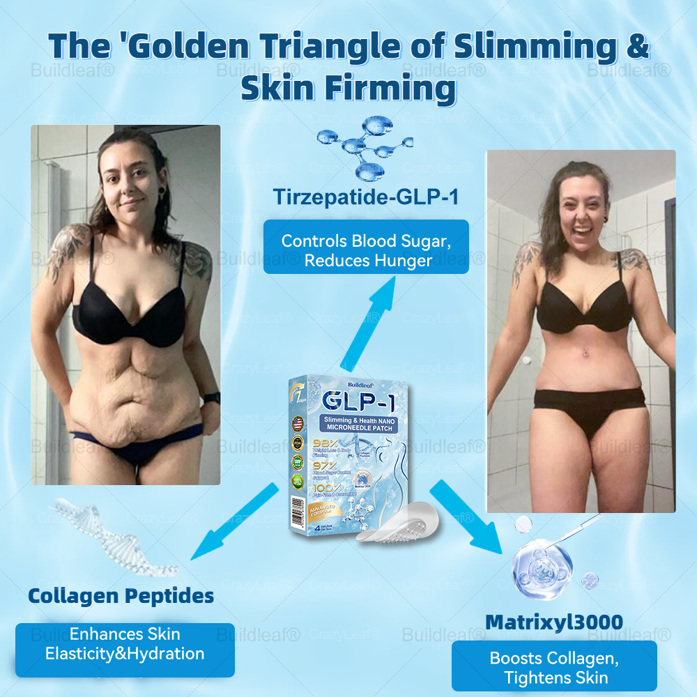 𝑩𝒖𝒊𝒍𝒅𝒍𝒆𝒂𝒇® 𝑻𝒊𝒓𝒛𝒆𝒑𝒂𝒕𝒊𝒅𝒆 𝑵𝒂𝒏𝒐 𝑴𝒊𝒄𝒓𝒐𝒏𝒆𝒆𝒅𝒍𝒆 𝑷𝒂𝒕𝒄𝒉 𝒘𝒊𝒕𝒉 𝑪𝒐𝒍𝒍𝒂𝒈𝒆𝒏 & 𝑴𝒂𝒕𝒓𝒊𝒙𝒚𝒍 3000 丨Targets Obesity, Loose Skin, High Blood Pressure, Diabetes, Fatty Liver, Joint Pain, Brain Fog, Low Energy, Body Aches, and More