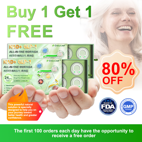 When used together with CrazyLeaf® GLP-1 𝑵𝒂𝒔𝒂𝒍 𝑹𝒊𝒏𝒈, the effect is boosted by up to 2 times! Purchase now and enjoy a limited-time 50% special discount, helping you achieve your weight loss and health goals faster!